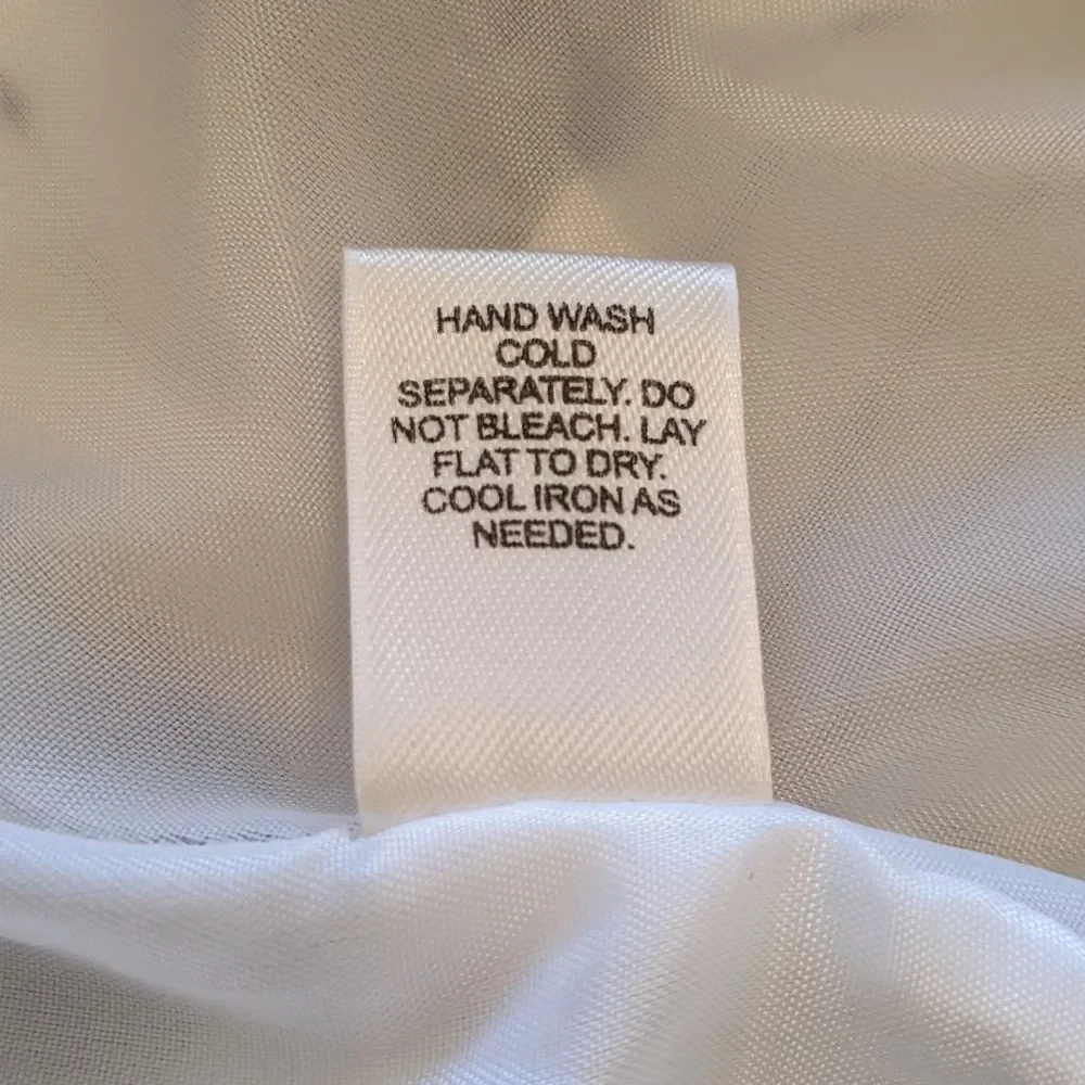 CATO Linen Skirt White Green Black Fit Flare Flower 12